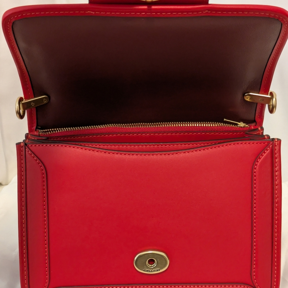 Coach Hero Bag in Sports Red - Picture 9 of 13